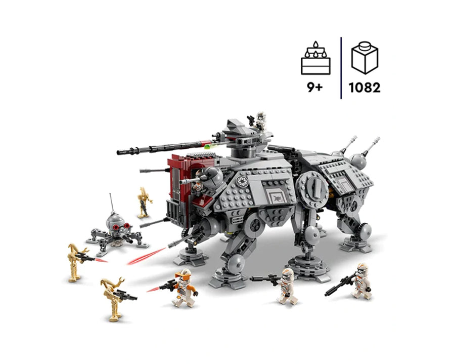 LEGO 75337 Star Wars AT-TE Walker Set with Droid Figures