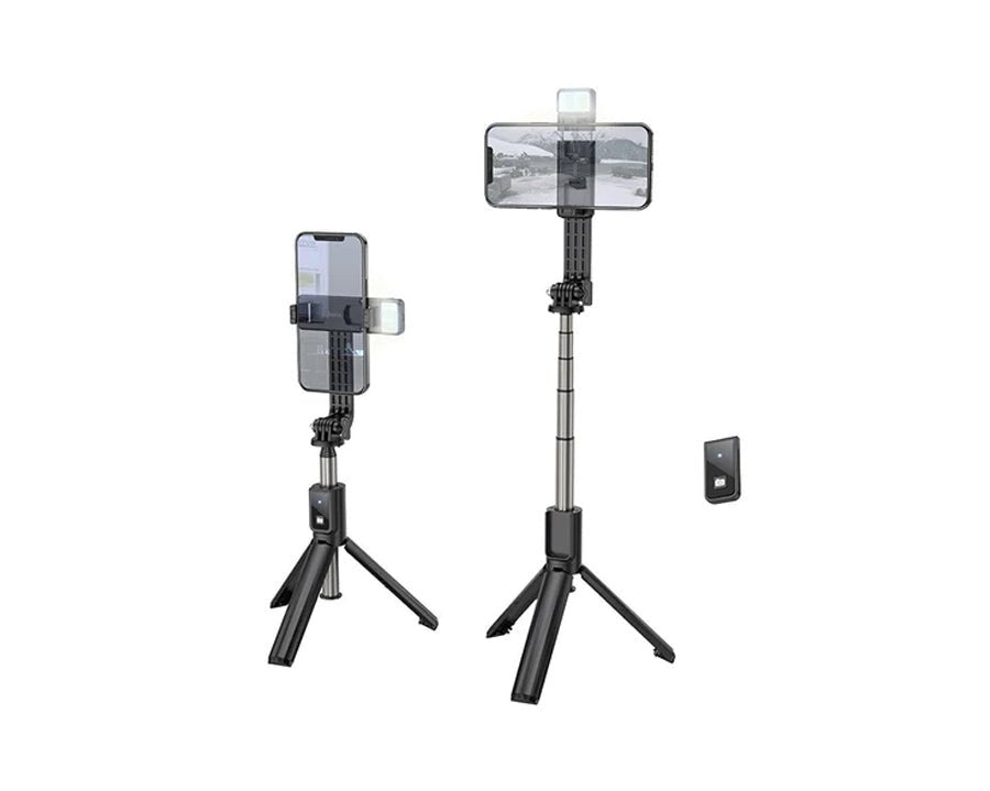 Selfie Stick With Remote Control and Flash - Mobile123