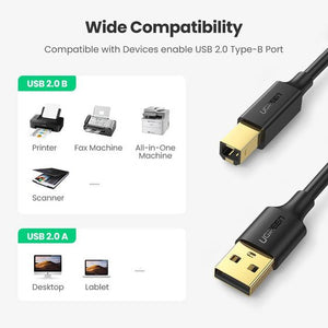 Ugreen 10351 USB 2.0 Printer Scanner Cable - Mobile123